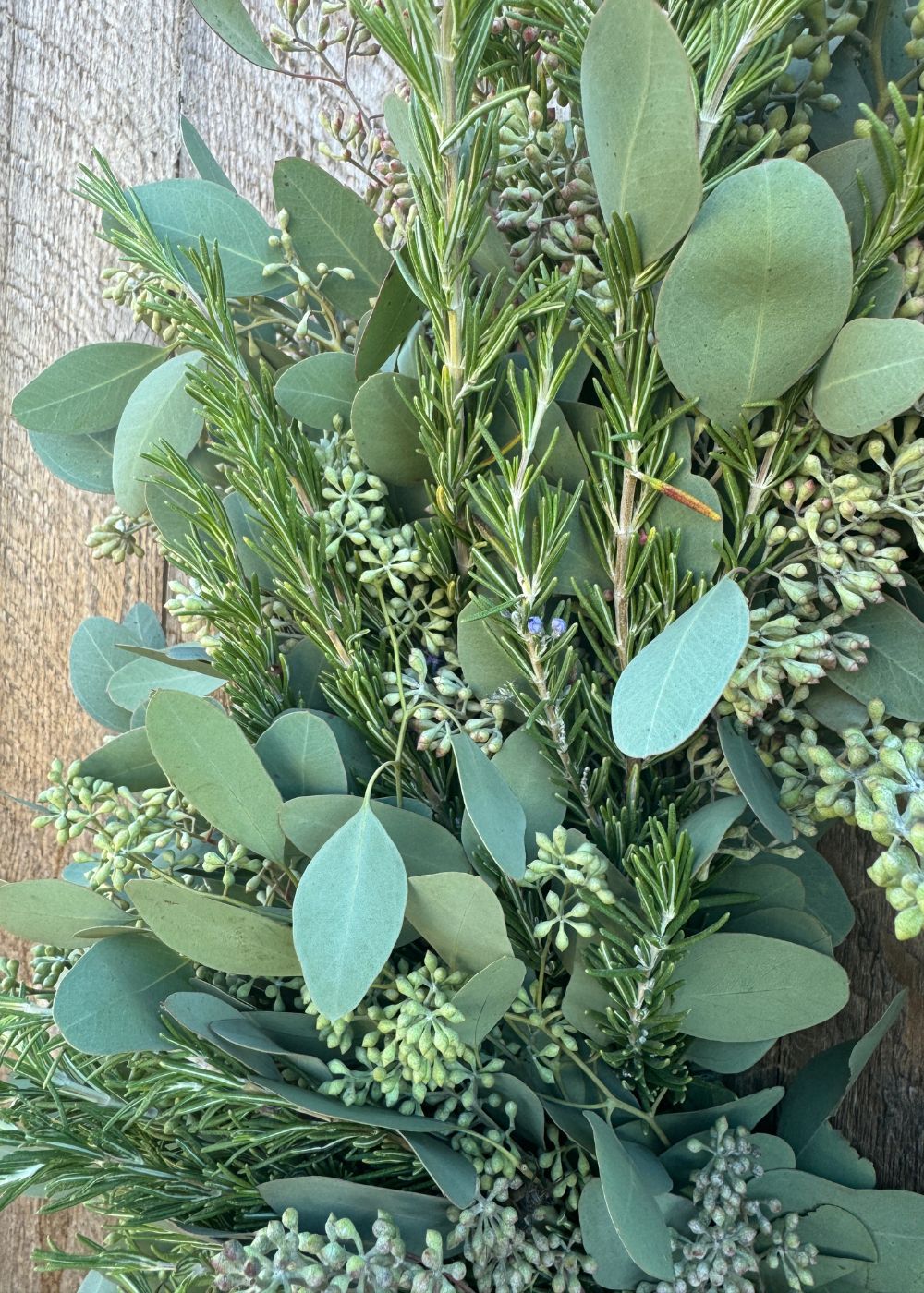 Winter Herb Holiday Wreath - Menagerie Farm &amp; Flower