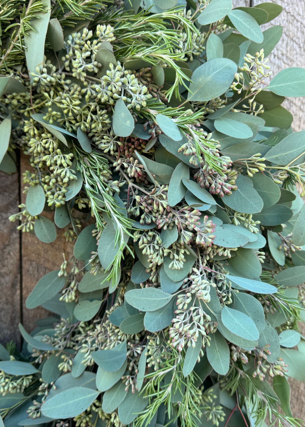 Winter Herb Holiday Wreath - Menagerie Farm &amp; Flower