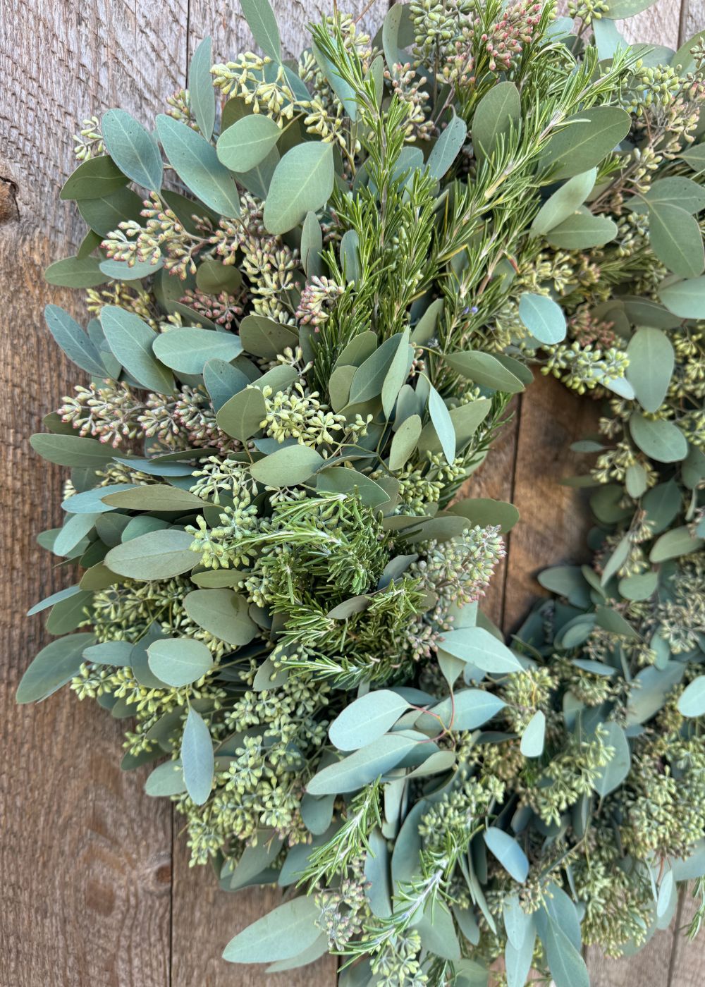 Winter Herb Holiday Wreath - Menagerie Farm &amp; Flower