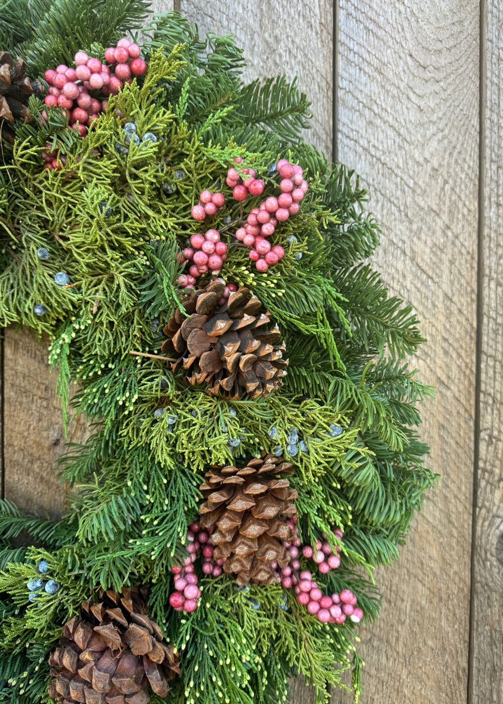 Winterberry Elegance Holiday Wreath - Menagerie Farm &amp; Flower