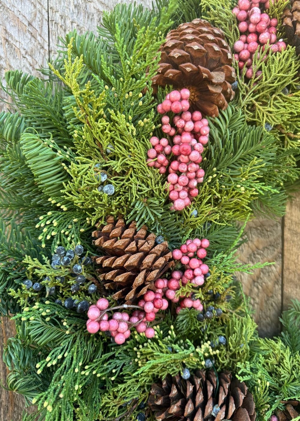 Winterberry Elegance Holiday Wreath - Menagerie Farm &amp; Flower