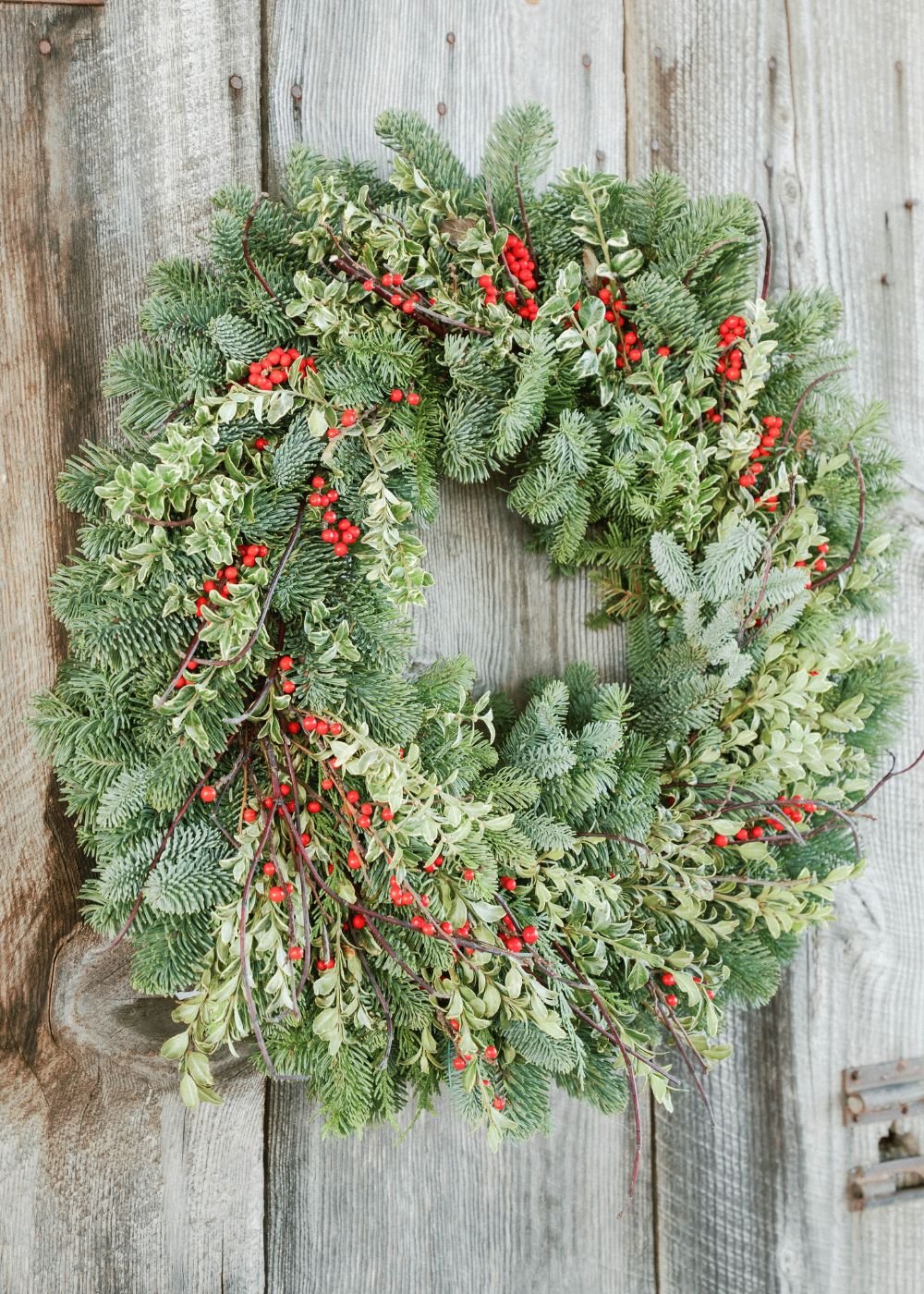 Berrylicious Holiday Wreath - Menagerie Farm &amp; Flower