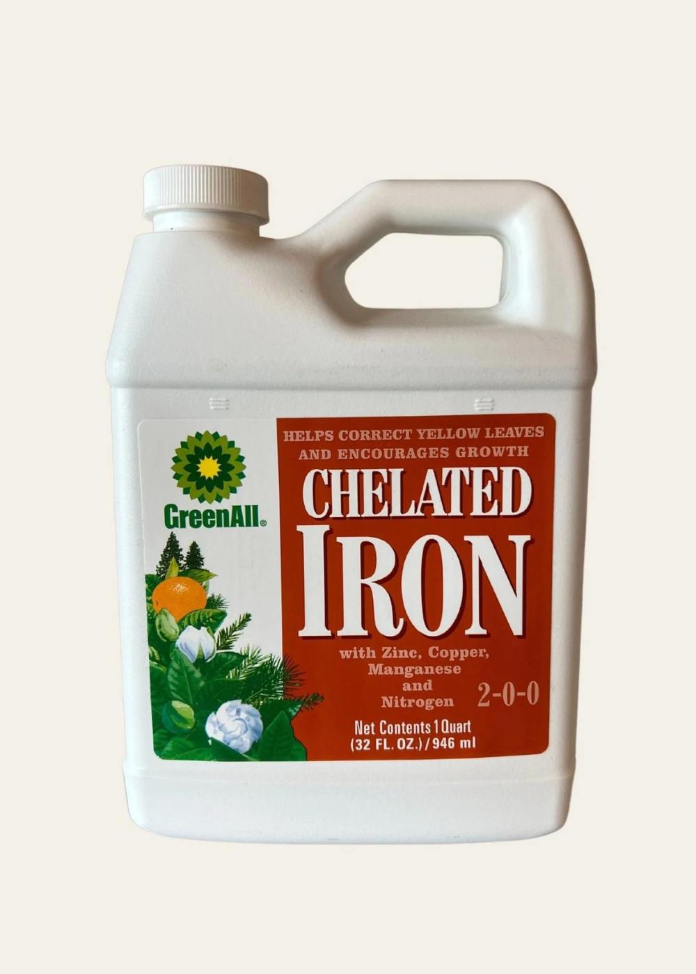 Chelated Iron 1 Quart - Menagerie Farm & Flower