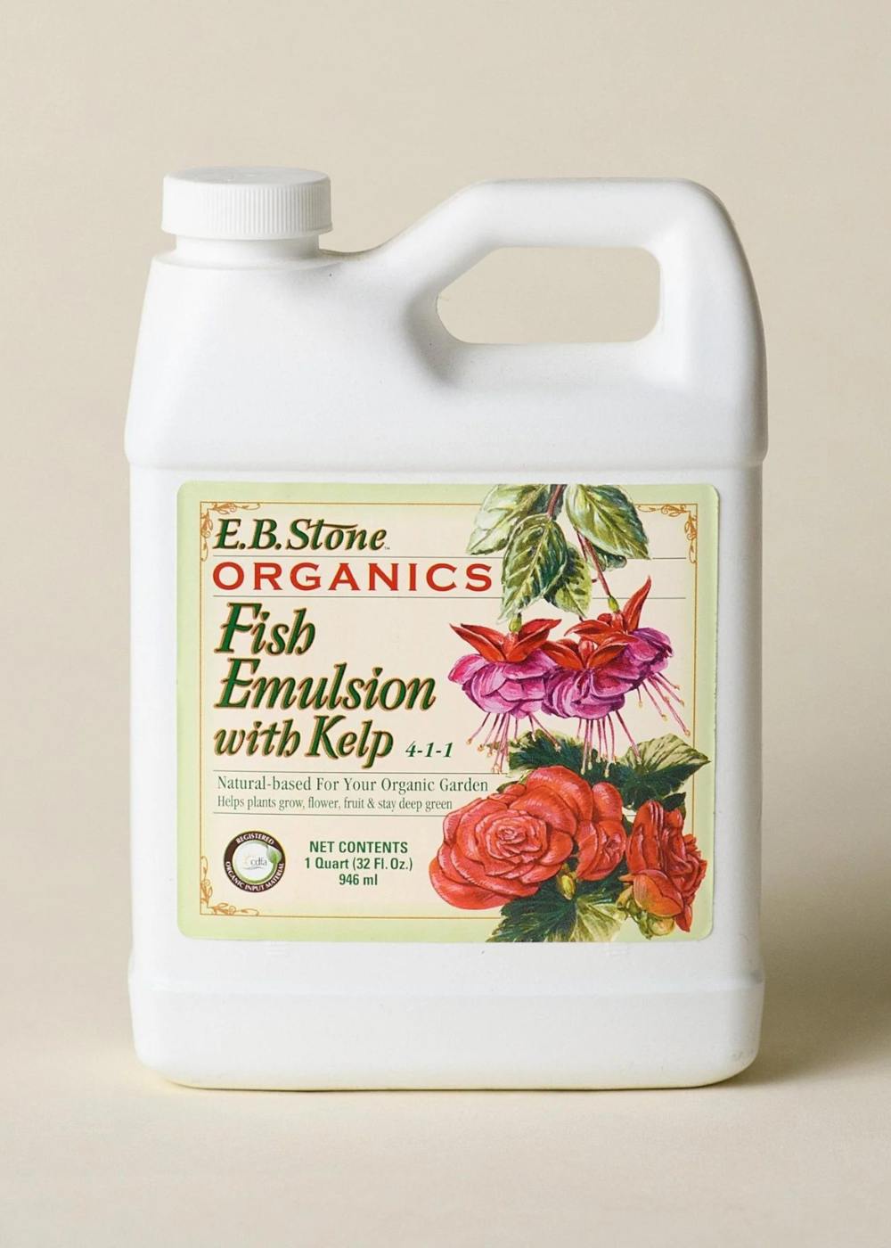 Fish Emulsion With Kelp 1 Quart - Menagerie Farm & Flower