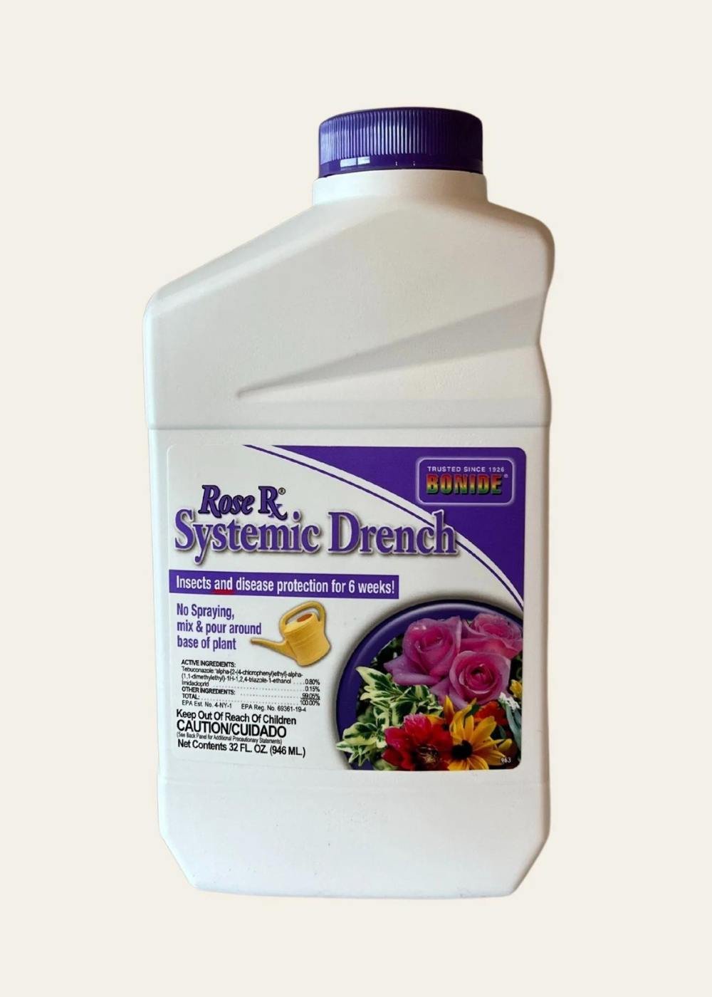 Rose RX Systemic Drench Quart - Menagerie Farm & Flower