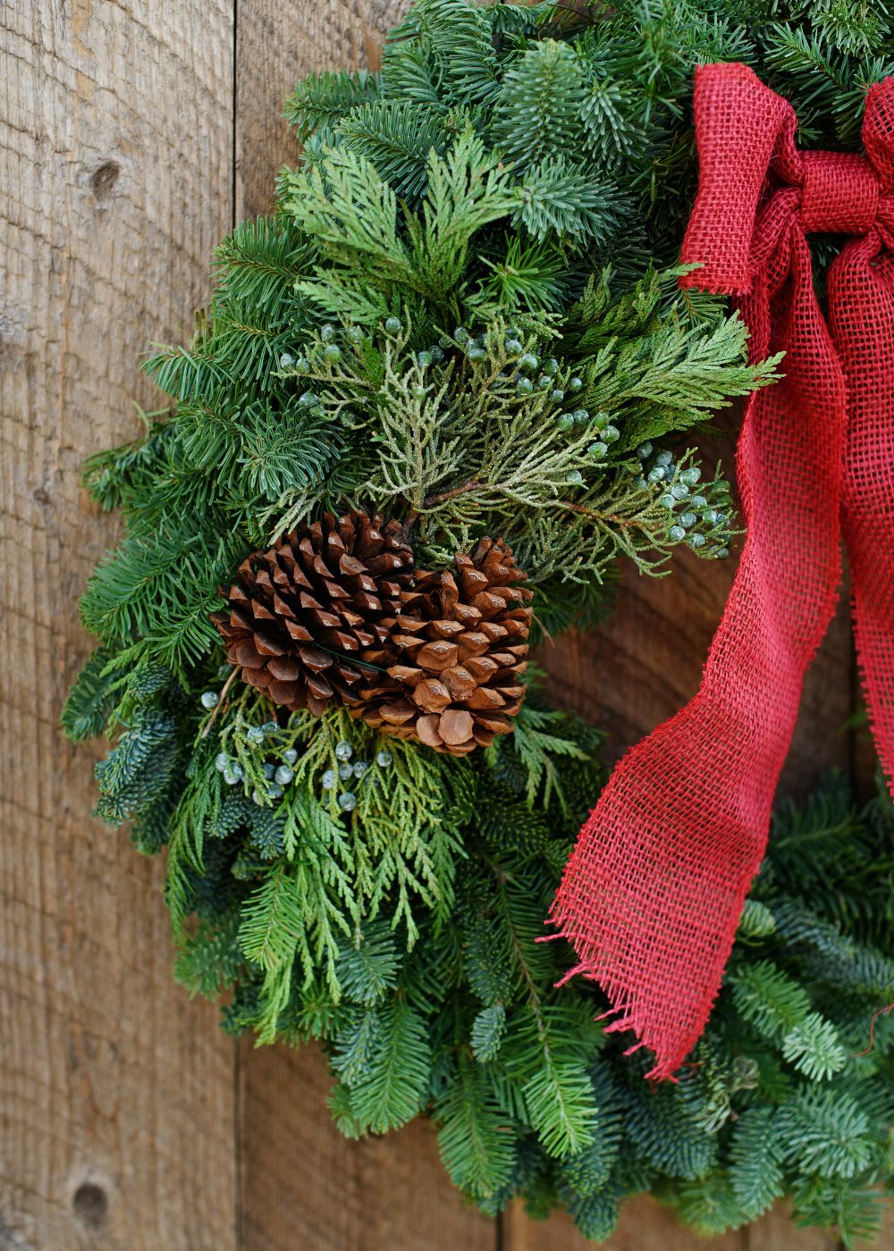 Traditional Cheer Holiday Wreath - Menagerie Farm & Flower